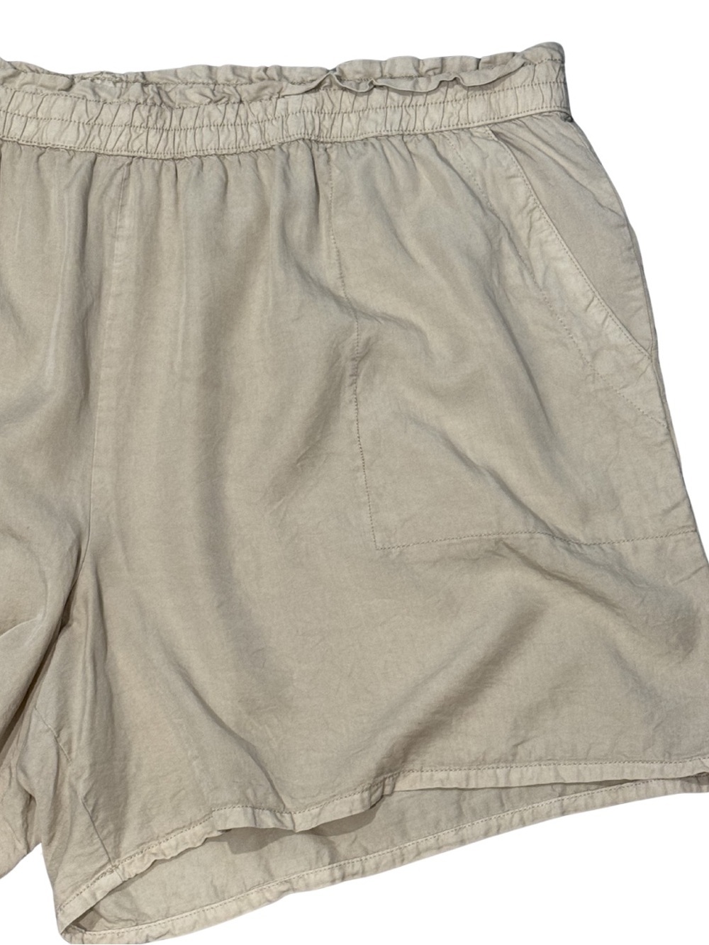 Devoted Beige Tencel Pull-On Lounge Shorts XXL - Picture 4 of 6